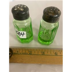 Depression Glass Salt & Pepper
