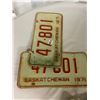 Image 2 : 2 Pair 1971 Sask LicencePlates