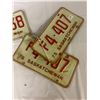 Image 3 : 2 Pair 1975 Sask LicencePlates