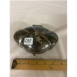 Silver Plated Footed Sewing Box