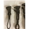 Image 2 : 4 Vintage Pipe Wrenches - 1 is IH