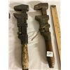 Image 3 : 4 Vintage Pipe Wrenches - 1 is IH