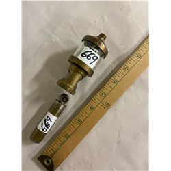 Brass Oiler and Schroders Tire Gauge Brass