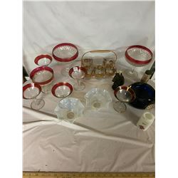 Large Lot Assorted Glassware Etc.