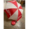 Image 1 : Large Coca-Cola Umbrella & Plastic Coke Tray & Bottle