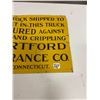 Image 2 : Hart Ford Fire Insurance Sign - 19.5" x 11"