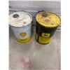 Image 2 : 2 - 5 Gallon Oil Pails - John Deere & Shell Oil