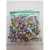 Image 1 : bag of marbles, approx 100 in bag