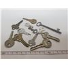 Image 1 : Old keys including skeleton key