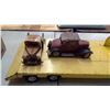 Image 2 : Tonka Truck and Trailer plus 2 Cars On Top of Trailer