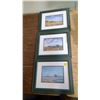 Image 1 : 3 Framed Sharon Larson Prints (12"x10")