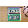 Image 1 : 2 American License Plates