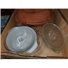Image 3 : TWO BOXES OF KITCHENWARE (BOWLS, TRAYS, DISHES)