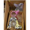 Image 1 : BOX OF CLEAR GLASS (VASES, BOWLS, ETC)