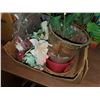 Image 4 : BOX OF FLOWER POTS, FLOWERS, ETC