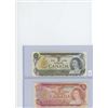 Image 1 : 1-1973 Canadian $1 Bill & 1-1974 Canadian $2 Bill