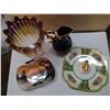 Image 2 : Lot of Glassware - Vase, Pitcher, Serving Dishes