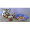 Image 1 : Lot of Glassware - Pitcher, Cream & Sugar, Serving Dish