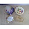 Image 1 : Lot of Glassware - Decorative Plate, Saucers, Candy Dish…