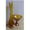 Image 2 : Lot of Glassware - Vase & Bowl