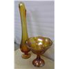 Image 3 : Lot of Glassware - Vase & Bowl