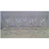 Image 2 : Lot of 9 Matching Wine Glasses