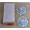Image 2 : Lot of 2 Mini Decorative Plates & Glass Loaf Dish