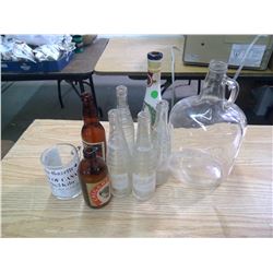 Lot of Glass Bottles