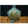 Image 2 : A BRONZE GILDED WARRIOR SNUFF BOTTLE QING DYNASTY.