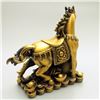 Image 3 : A GILT BRONZE MONEY HORSE STATUE QING DYNASTY.