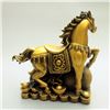 Image 4 : A GILT BRONZE MONEY HORSE STATUE QING DYNASTY.