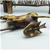 Image 10 : A GILT BRONZE HORSE STATUE QING DYNASTY.