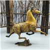 Image 2 : A GILT BRONZE HORSE STATUE QING DYNASTY.