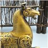 Image 8 : A GILT BRONZE HORSE STATUE QING DYNASTY.