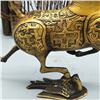 Image 9 : A GILT BRONZE HORSE STATUE QING DYNASTY.