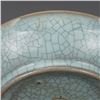 Image 4 : A SKY BLUE CRACKLE PLATE MING DYNASTY.