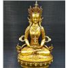 Image 1 : A GILT BRONZE BUDDHA FIGURE MING DYNASTY.