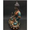 Image 3 : A BRONZE CLOISONNE BUDDHA FIGURE QING DYNASTY.