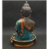 Image 4 : A BRONZE CLOISONNE BUDDHA FIGURE QING DYNASTY.
