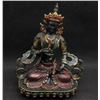 Image 1 : A BRONZE CLOISONNE BUDDHA FIGURE QING DYNASTY.