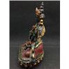 Image 2 : A BRONZE CLOISONNE BUDDHA FIGURE QING DYNASTY.