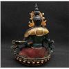 Image 3 : A BRONZE CLOISONNE BUDDHA FIGURE QING DYNASTY.