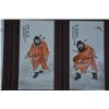 Image 2 : A SET FAMILLE ROSE WARRIOR PORCELAIN PANEL QING DYNASTY.