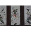 Image 3 : A SET FAMILLE VERTE PORCELAIN PANEL QING DYNASTY.