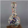 Image 2 : A FAMILLE VERTE DRAGON VASE WANLI MARK 16TH/C.