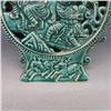 Image 4 : A GREEN TWIN PHOENIX MOON FLASK MING DYNASTY.