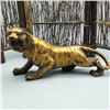 Image 1 : A GILT BRONZE TIGER STATUE QING DYNASTY.