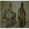 Image 2 : A PAIR PORCELAIN FEMALE HORSE RIDERS HAN DYNASTY 1ST/C.