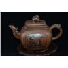 Image 1 : A BRWON CRANE ZISHA TEAPOT YIXING.
