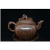 Image 2 : A BRWON CRANE ZISHA TEAPOT YIXING.
